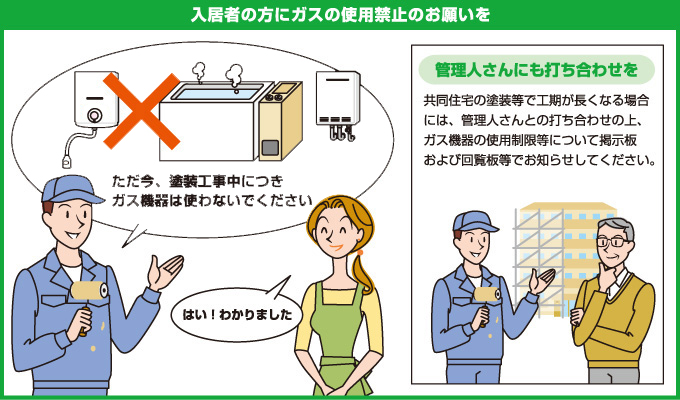 外壁塗装工事に関するお願い・確認事項