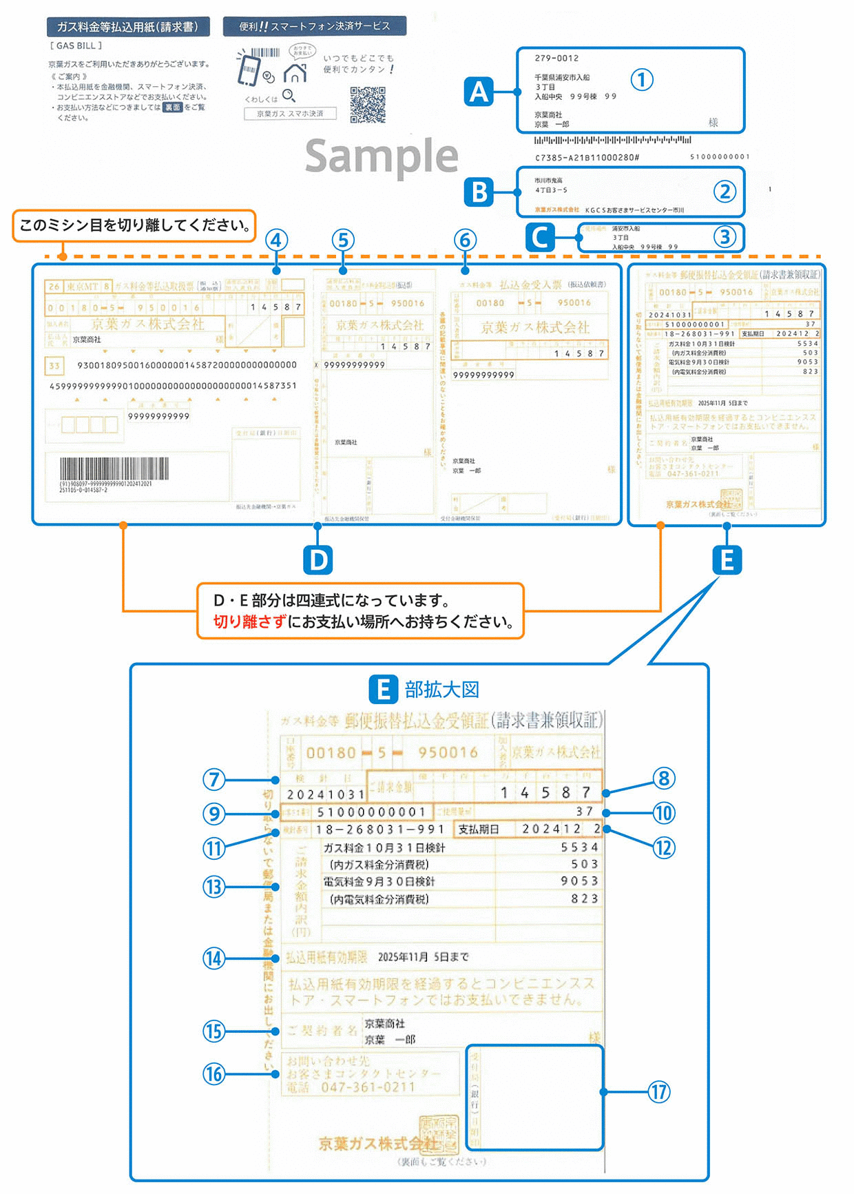 払込用紙（請求書）